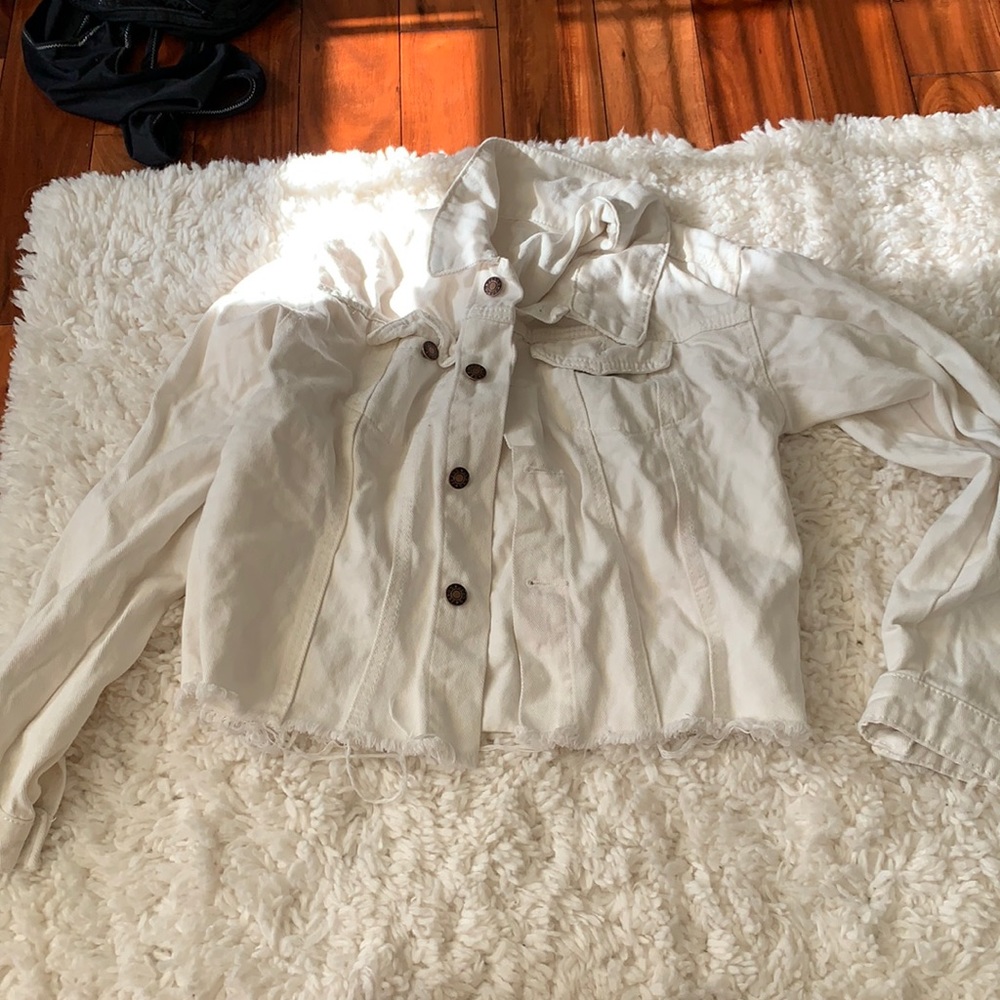 off- white jean jacket